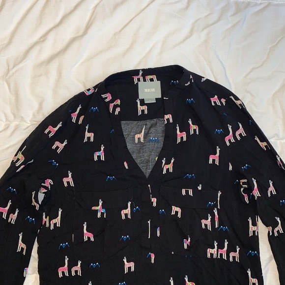 Anthropologie Maeve Alpaca Blouse - Women’s Size 0 - Picture 4 of 11